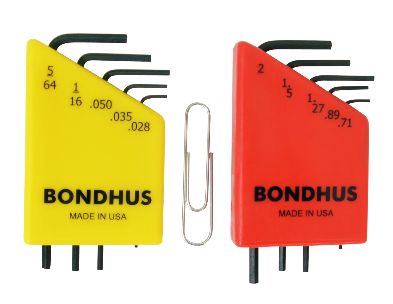 Bondhus 10-Piece Metric & SAE Hex End L-Wrench w/ProGuard (20393) — product image 2