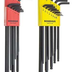 Bondhus 22pc .050-3/8" x 1.5-10mm ProGuard Ball End L-Wrench (20699)
