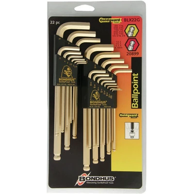 Bondhus 22-Piece 1.5-10mm & .050-3/8" L-Wrench Double Pack (20899)