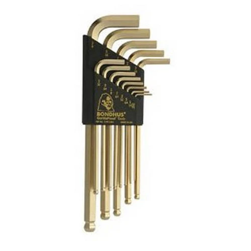 Bondhus 13-Piece .050-3/8" GoldGuard Long Balldriver L-Wrench (37937)