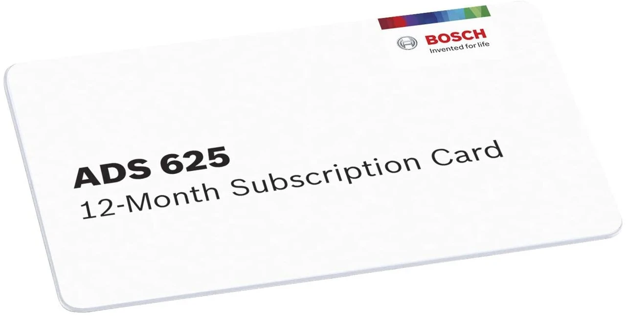 Bosch 3970-SUB ADS 625 12-Month Software Subscription