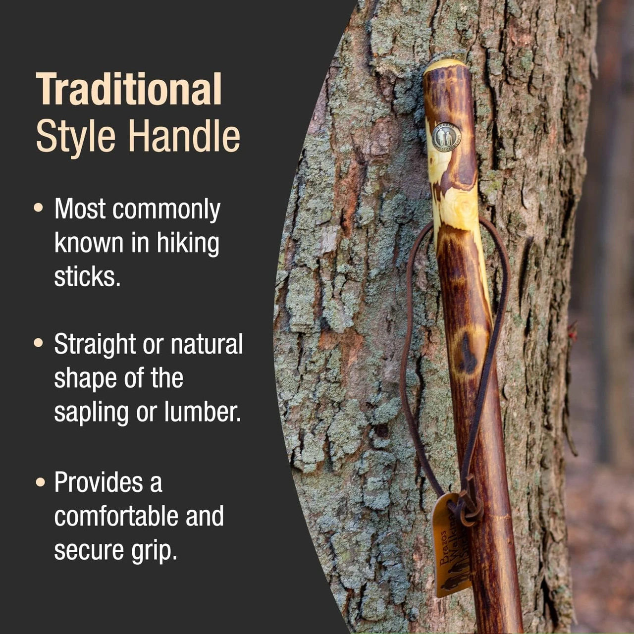 Brazos Hawthorn Rustic Walking Stick (602-3000-113) — product image 4