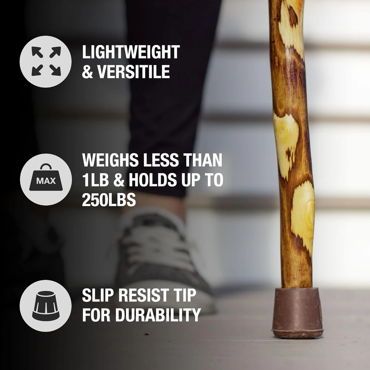 Brazos Hawthorn Rustic Walking Stick (602-3000-113) — product image 5