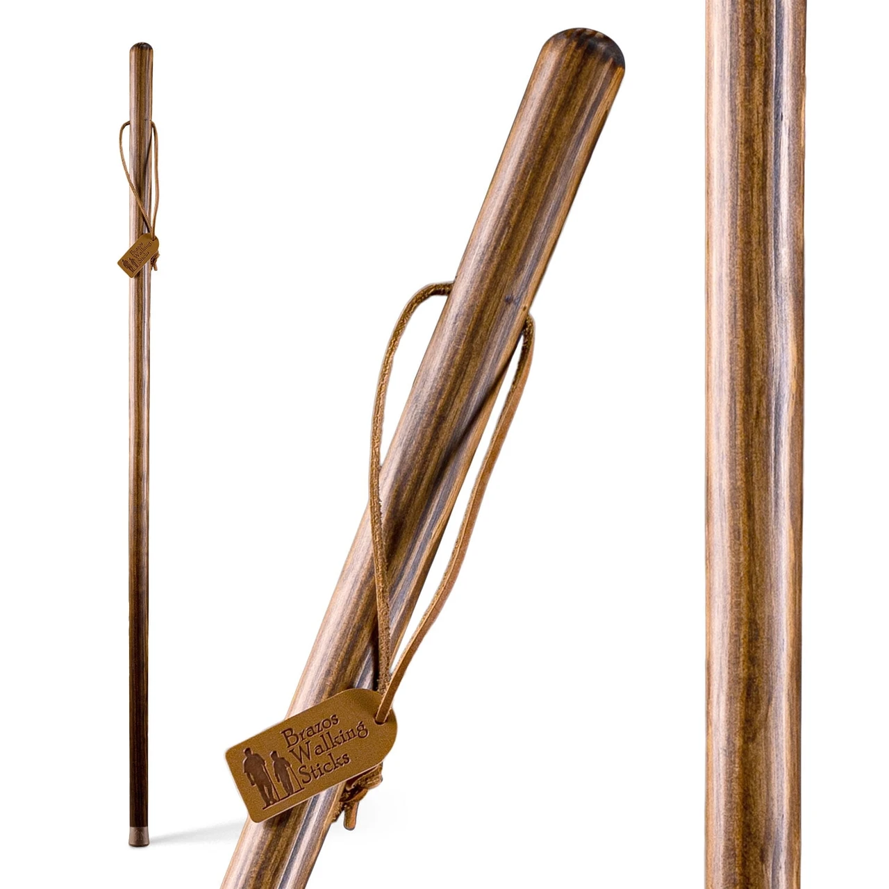 Brazos Traditional Straight Pine Handcrafted Walking Stick (602-3000-123)