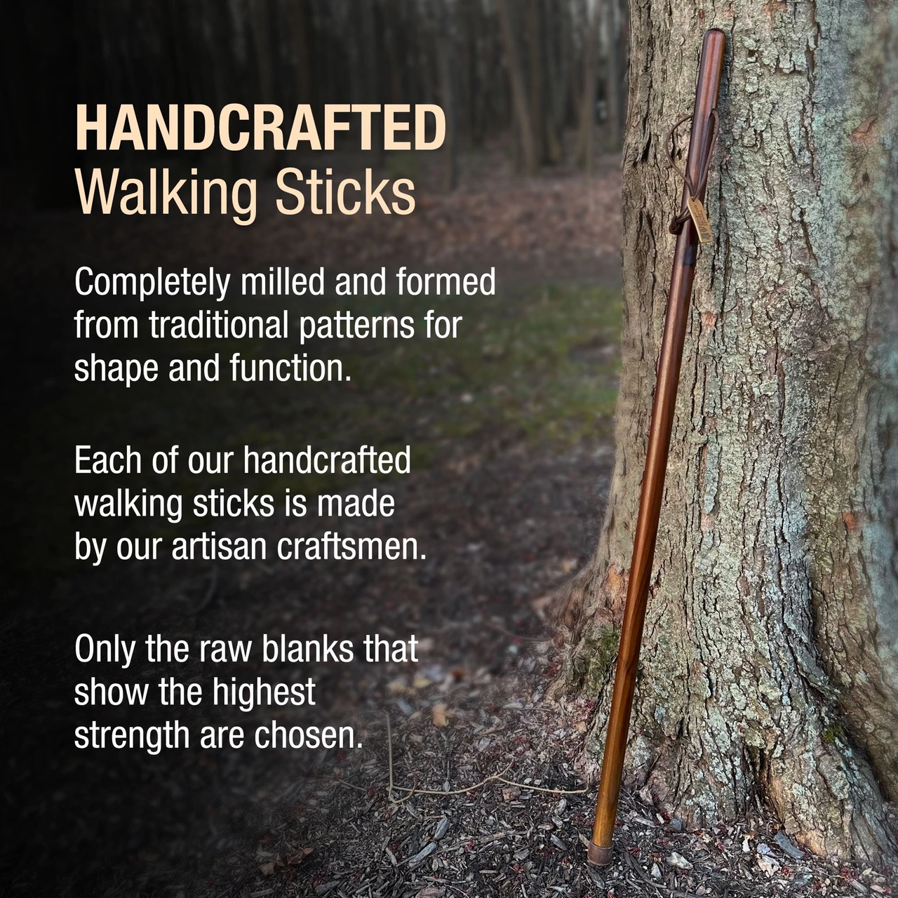 Brazos Traditional Straight Pine Handcrafted Walking Stick (602-3000-123) — product image 5