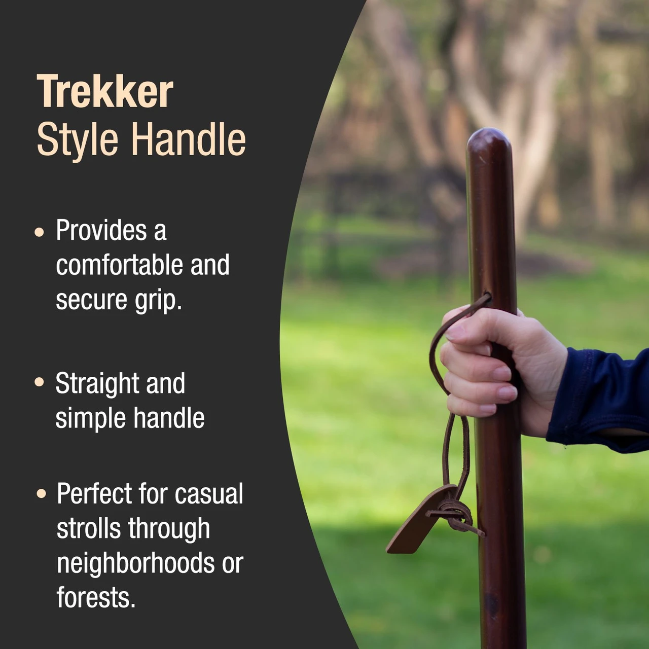 Brazos Traditional Straight Pine Handcrafted Walking Stick (602-3000-123) — product image 6