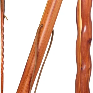Brazos Twisted Cedar Backpacker Handcrafted Walking Stick (602-3000-125)