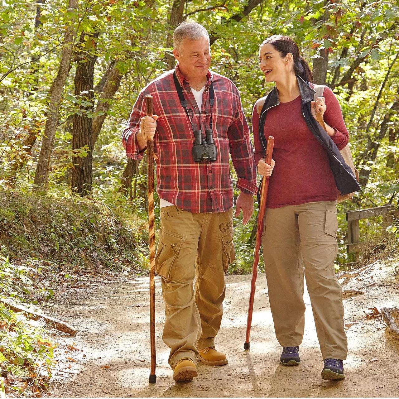 Brazos Twisted Cedar Backpacker Handcrafted Walking Stick (602-3000-125) — product image 2
