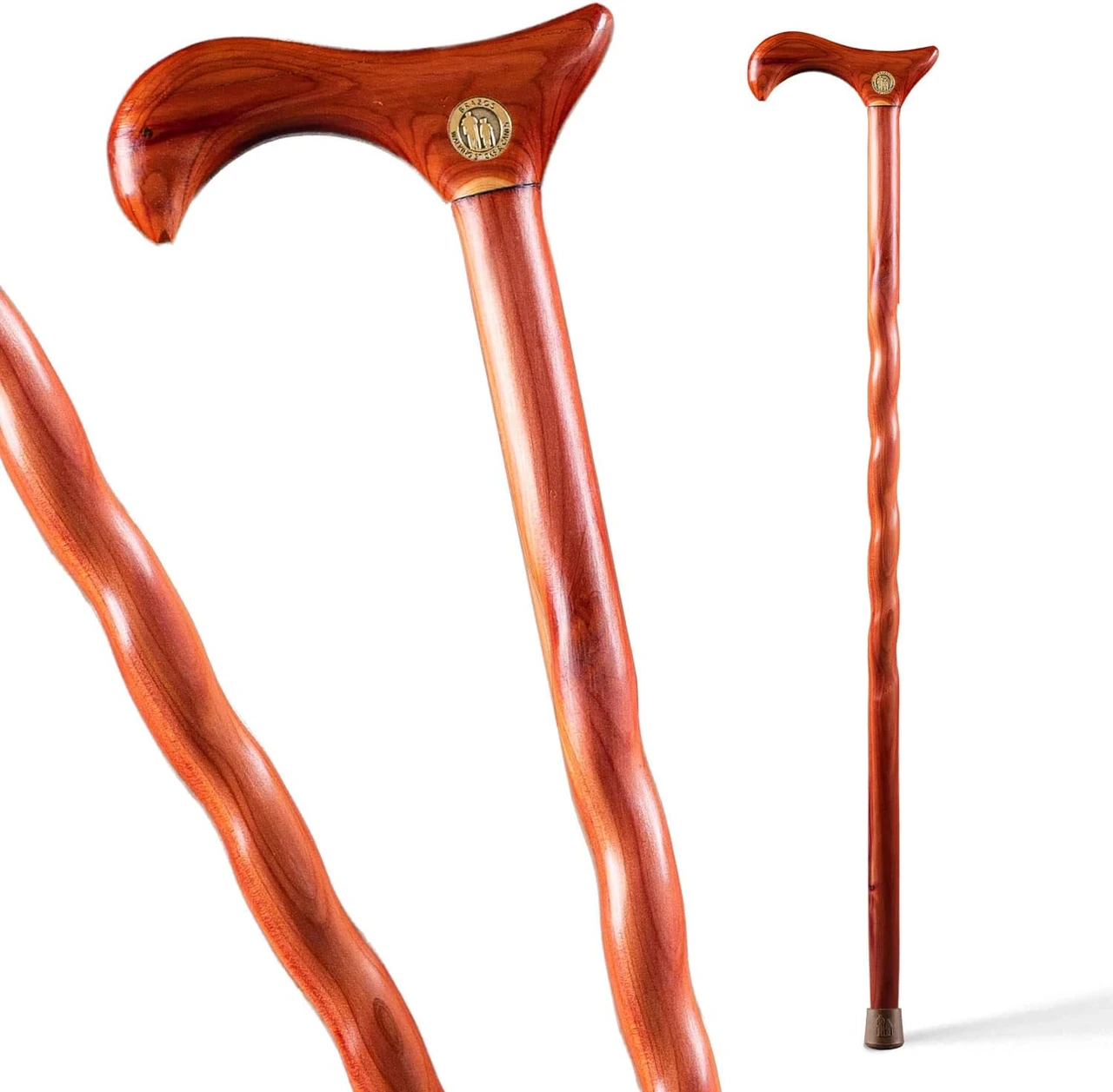 Brazos Twisted Derby Handcrafted Walking Cane (502-3000-001)
