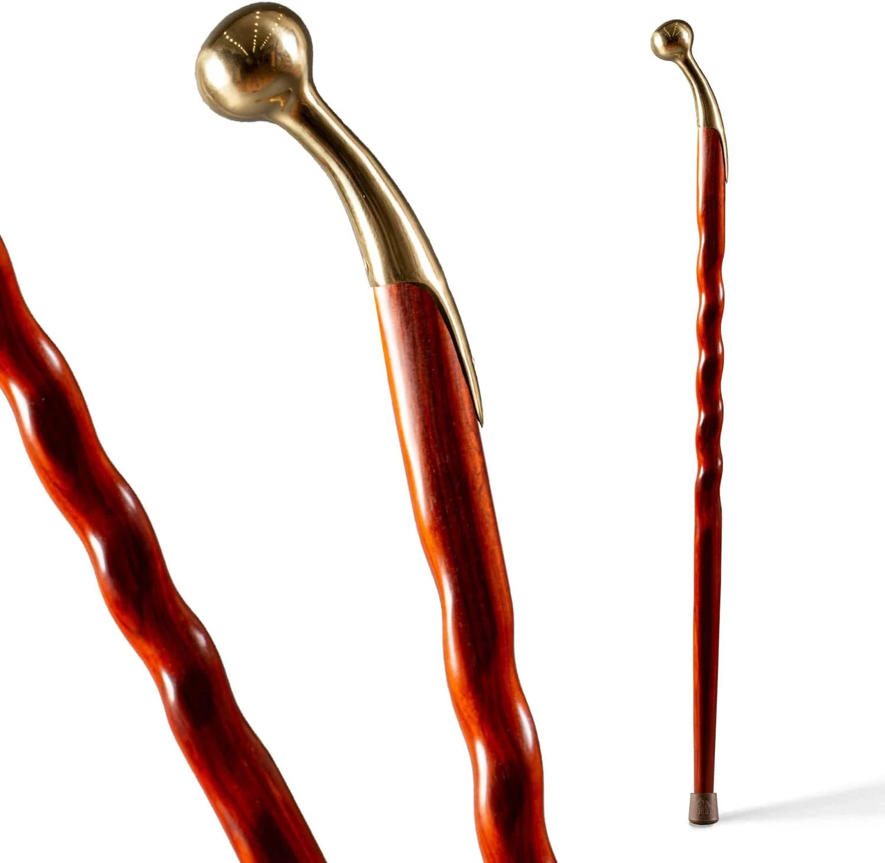 Brazos Twisted Hame Top Handcrafted Walking Cane (502-3000-012)