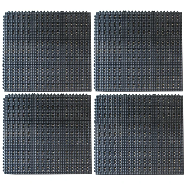 Buffalo Tools AFM33I4PK 3 x 3 Foot Anti-Fatigue Interlocking Rubber Mats - 4 Pc