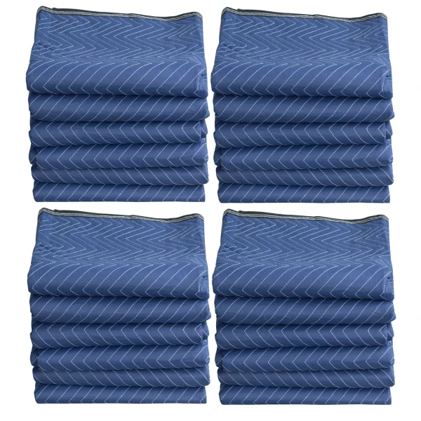 Buffalo Tools MB7280KIT24 72 x 80 inch Reversible Moving Blanket Set - 24 Pack