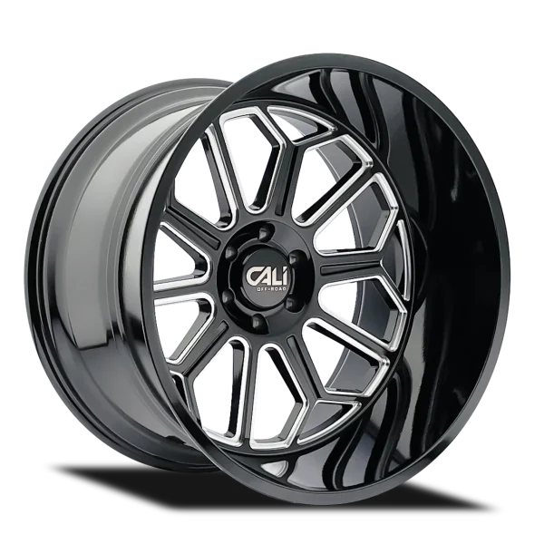 Cali Off-Road Auburn 9117 Gloss Black Milled Wheels