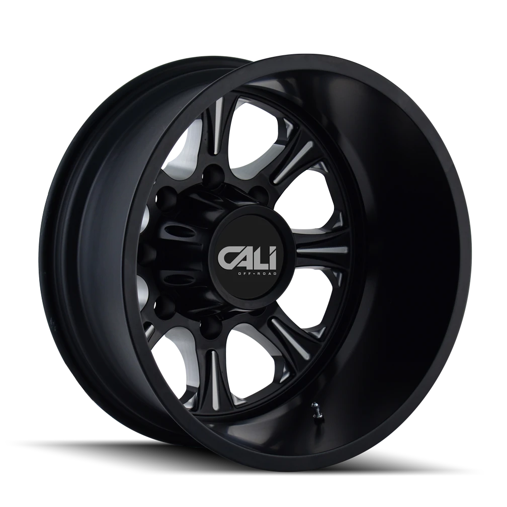 Cali Off-Road Brutal 9105 Rear Gloss Black Milled Wheels (9105-22879BR)
