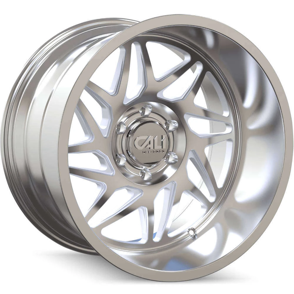 Cali Off-Road Gemini 9112 Brushed Milled Wheels