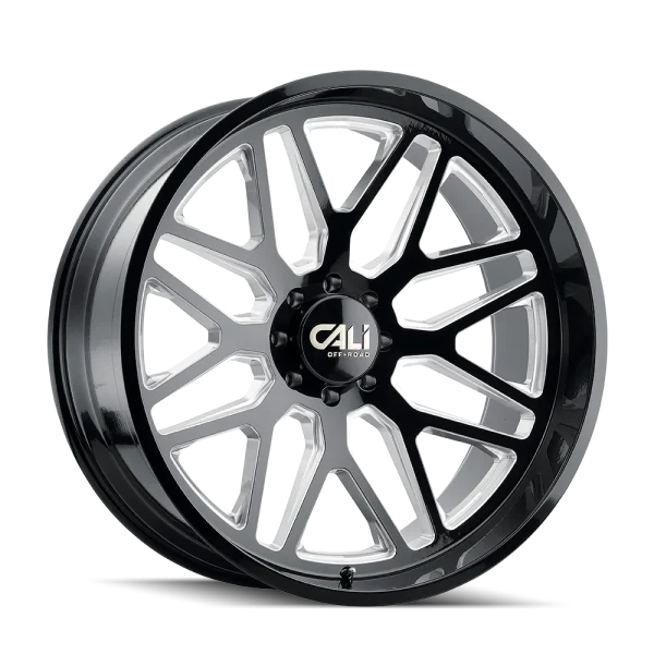 Cali Off-Road Invader 9115 Gloss Black Milled Wheels