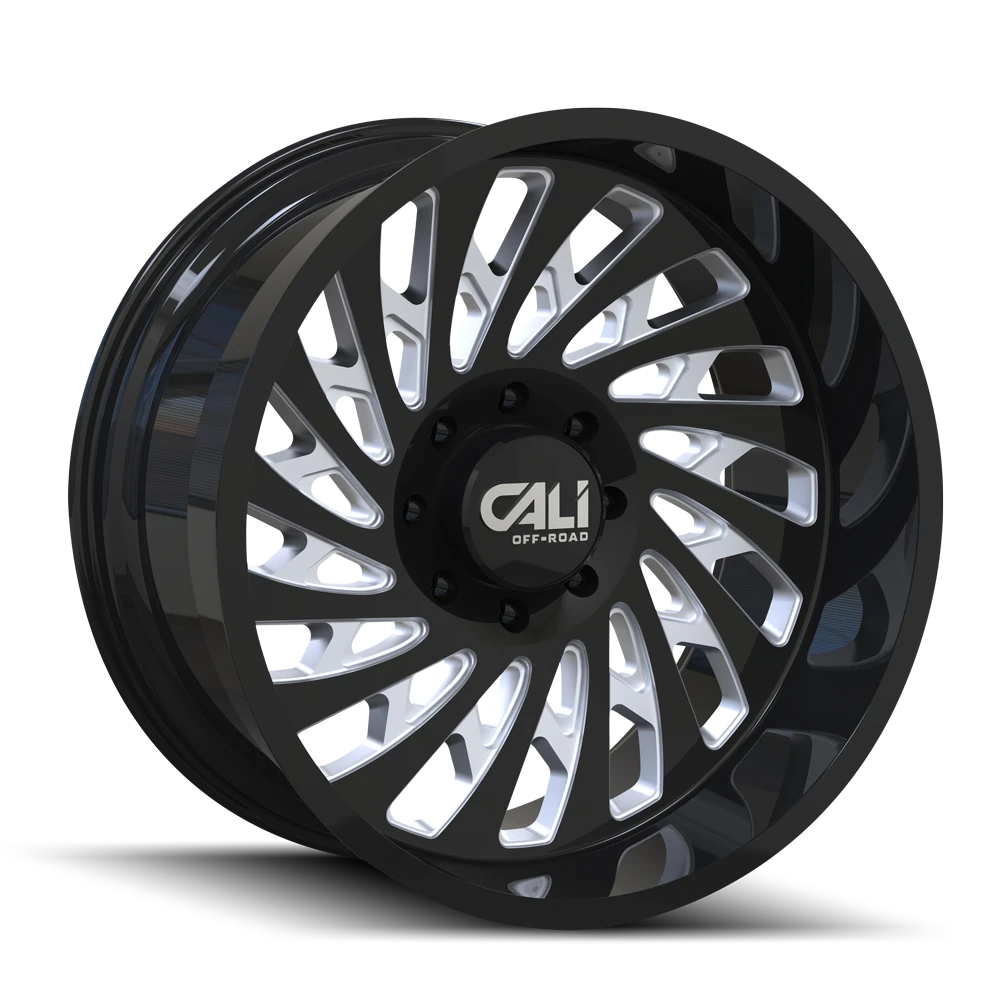 Cali Off-Road Switchback 9108 Gloss Black Milled Wheels