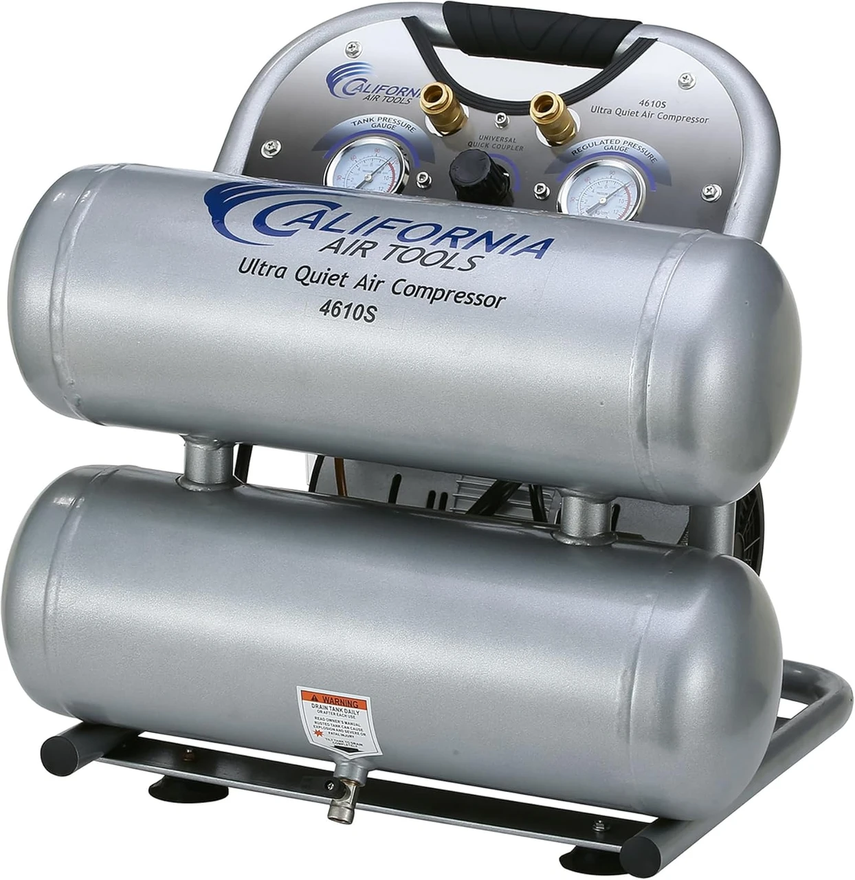 California Air Tools 1.0 HP Ultra Quiet & Oil-Free Air Compressor (CAT-4610S)