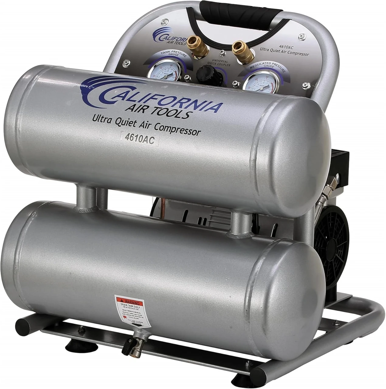 California Air Tools Ultra Quiet 1.0 HP 4.6 Gallon Portable Air Compressor (CAT-4610AC)