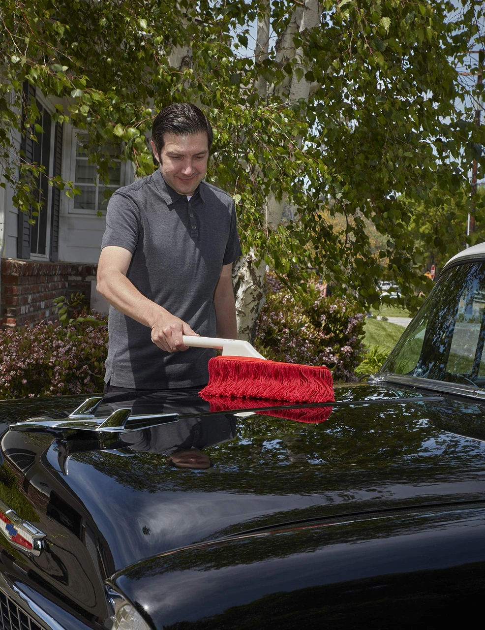 California Car Duster Standard Car Duster With Plastic Handle, Red 25" (62443) — product image 3