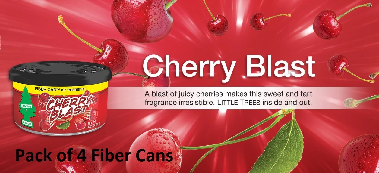 Car Freshner UFC-17811-24 Little Trees Air Fresheners Cherry Blast Fiber, 4 Pack — product image 2