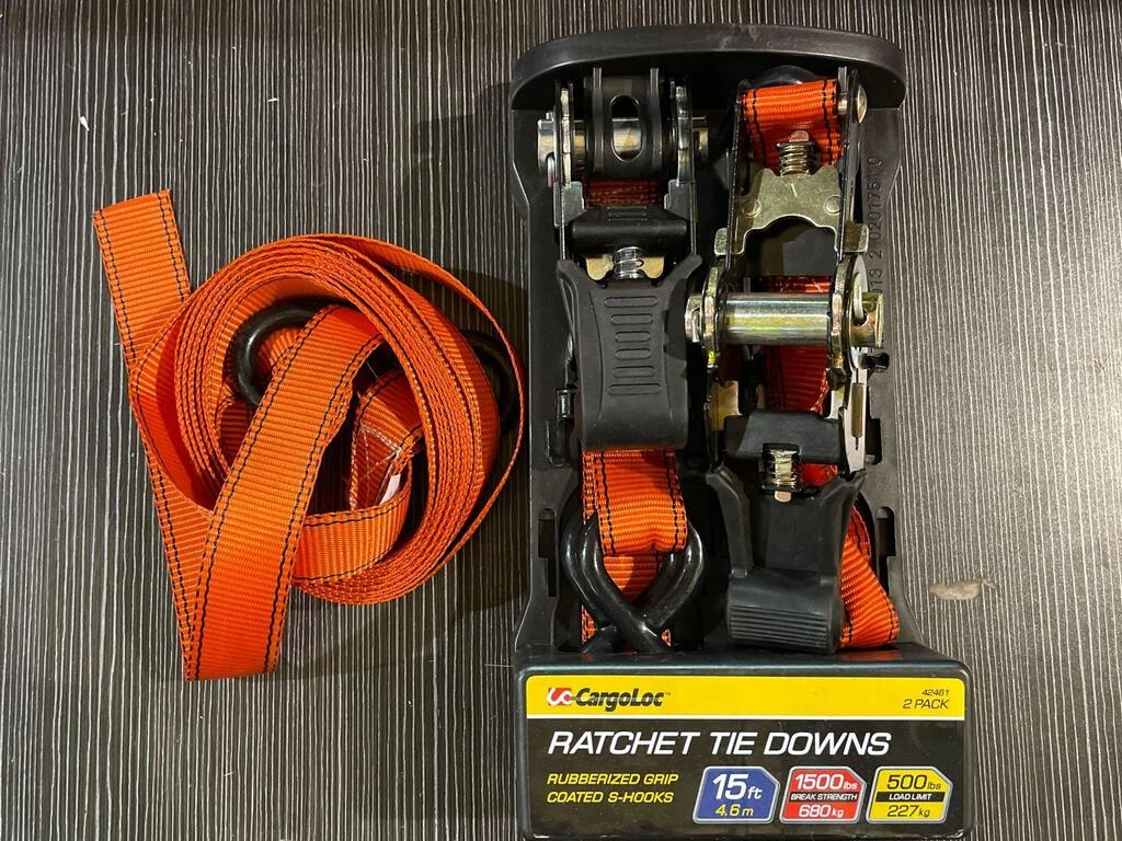 CargoLoc 42461 1" x 15' Ratchet Tie Down Straps — product image 3