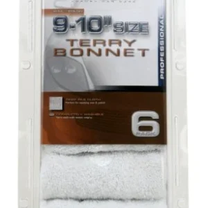 Carrand 45401AS AutoSpa Cotton Terry 9"-10" Polish Bonnet, 6 Pack
