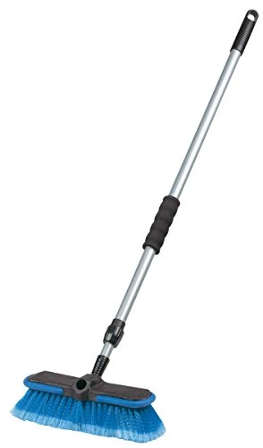 Carrand 93062 Deluxe Car Wash 10" Dip Brush with 65" Extension Pole, Blue &Black