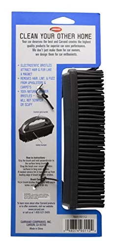 Carrand 93112 Lint and Hair Removal Brush, Single, Black — product image 3