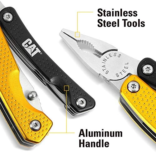 Caterpillar 980028 8-in-1 Multi-Pliers, Black and Yellow Handle, Tool — product image 4