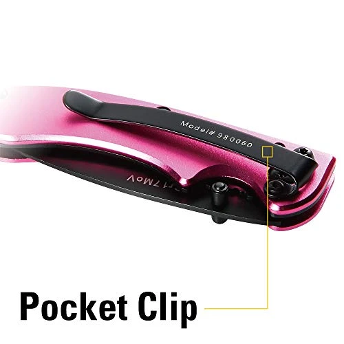 Caterpillar 980060 Pink Linerlock Drop Point Folding Knife — product image 2