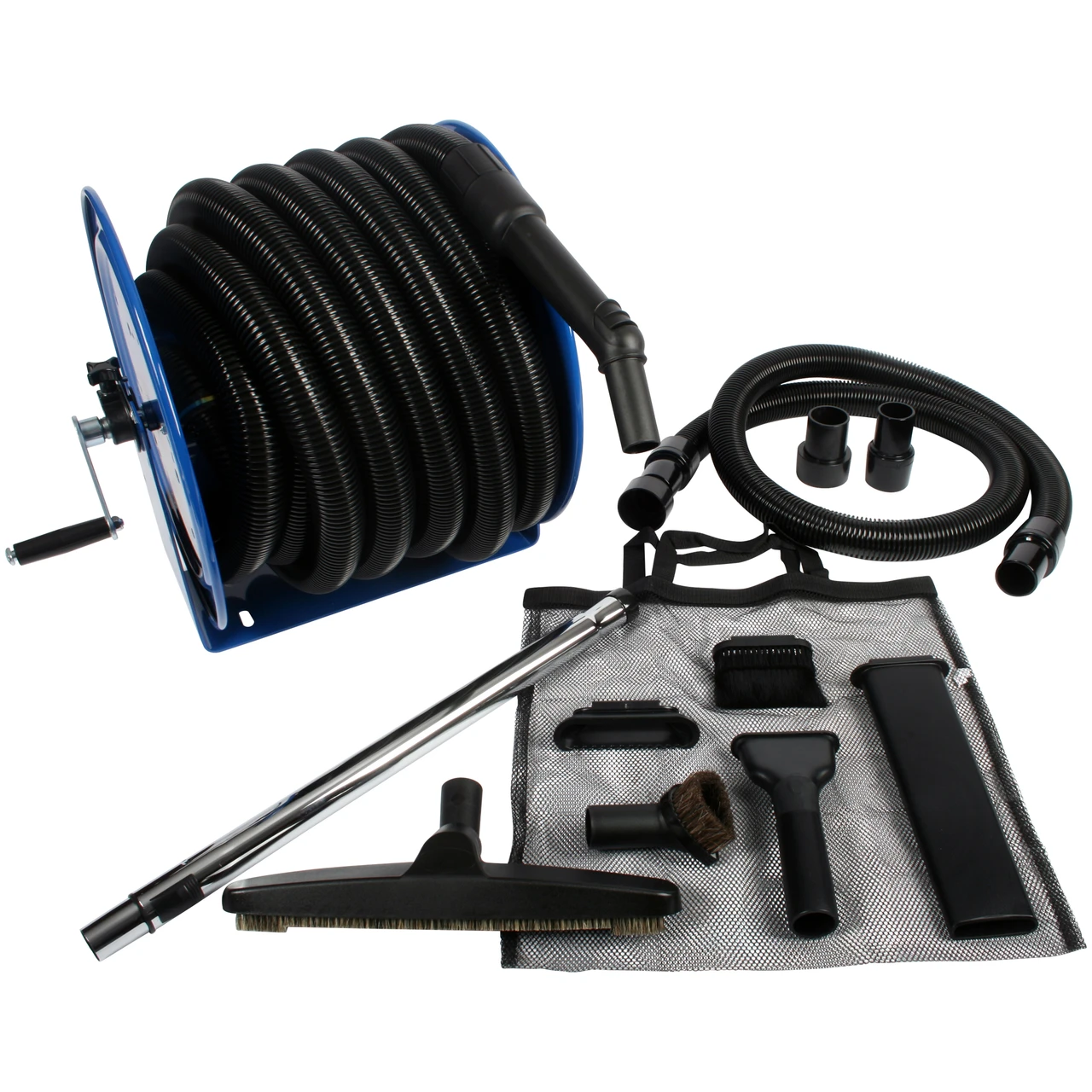 Cen-Tec Systems Steel Hose Reel & Wet/Dry Vacuum Attachme. Set (97602)