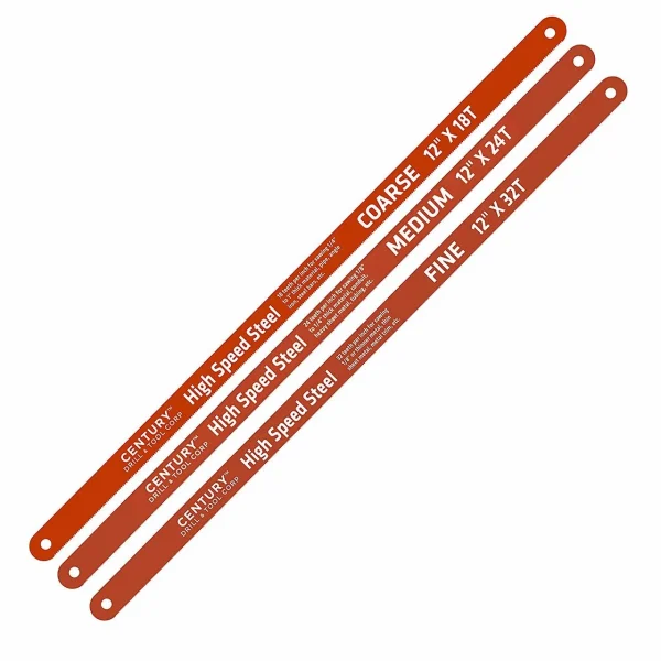 Century Drill High Speed Steel Hacksaw Blade Set 3 Piece (04340)