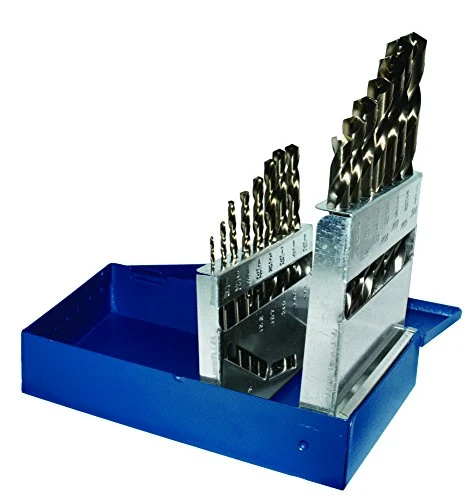 Century Drill Cobalt Drill Bit Set 1/16" to 1/2", 15 pcs (26115)