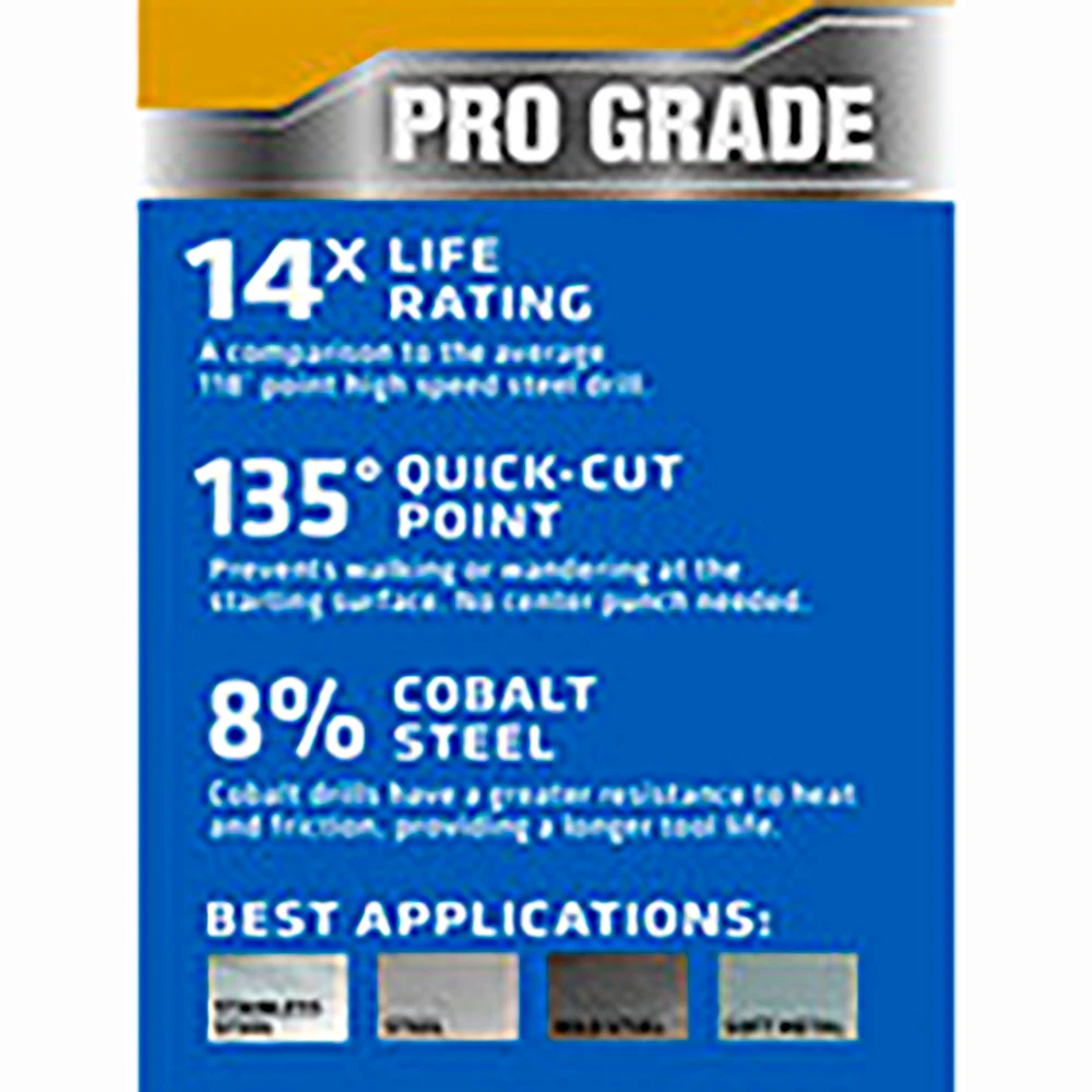 Century Drill 5/16-Inch Cobalt High Speed Steel Drill Bit (26220) — product image 3