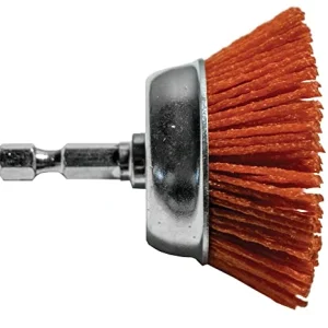 Century Drill Nylon Cup Brush, 3 Inch 80 Grit (77231)