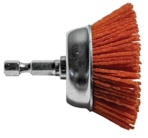 Century Drill Nylon Cup Brush, 3 Inch 80 Grit (77231)