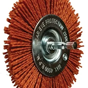 Century Drill Nylon Radial Brush, 4 Inch 80 Grit (77441)
