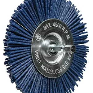 Century Drill Nylon Radial Brush, 4 Inch 150 Grit (77443)