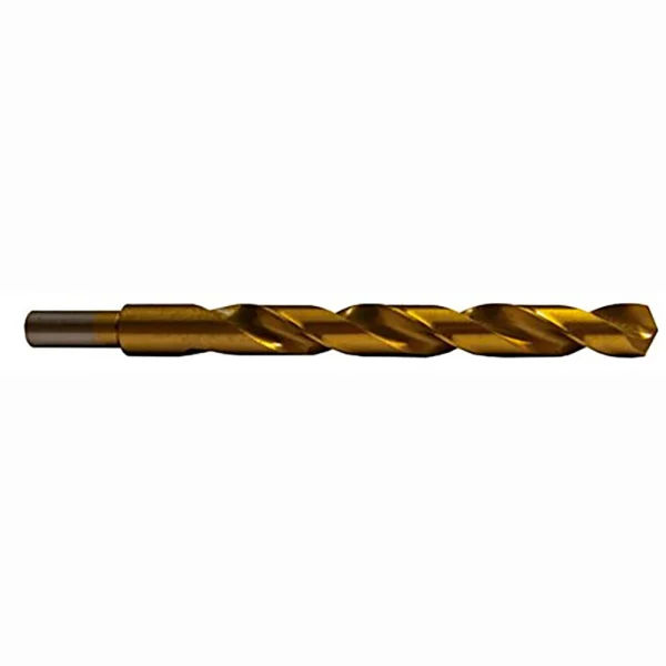 Century Drill 1/2" Titanium Drill Bit, Reduced Shank 3/8" (88432)