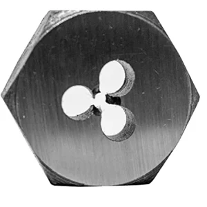 Century Drill Fractional Hexagon Carbon Steel Die 6-32NC (96102)