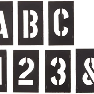 CH Hanson 138pc 2" Letters/Numbers Plastic Stencil Set (10190)