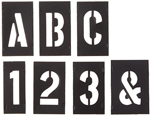 CH Hanson 138pc 2" Letters/Numbers Plastic Stencil Set (10190)