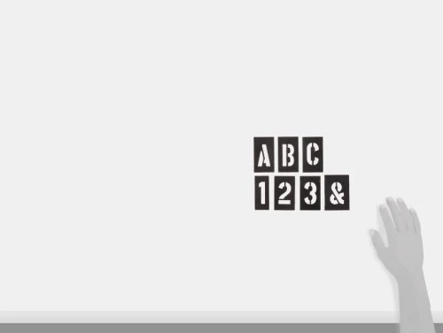 CH Hanson 138pc 2" Letters/Numbers Plastic Stencil Set (10190) — product image 4