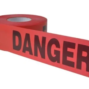 CH Hanson 1000'x 3" Red DANGER Barricade Tape - 1 Roll (14998)