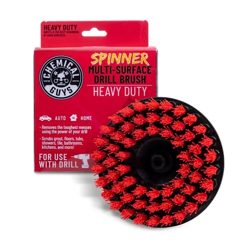 Chemical Guys Red Heavy Duty Spinner Carpet Drill Brush (ACC508)