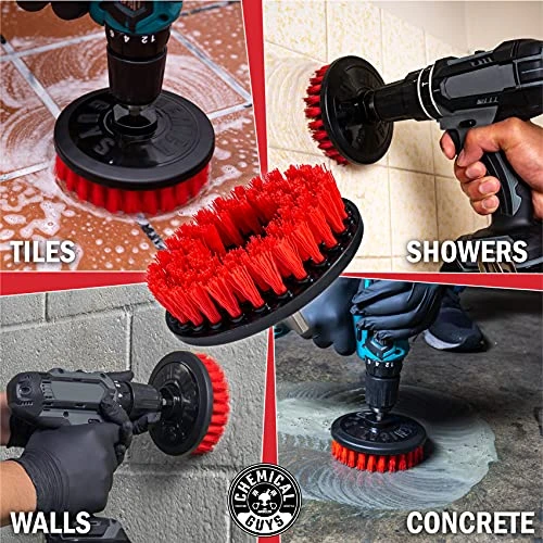 Chemical Guys Red Heavy Duty Spinner Carpet Drill Brush (ACC508) — product image 2