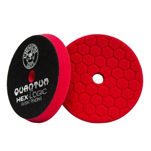 Chemical Guys 5" Red Hex-Logic Ultra Light Finishing Pad (BUFX117HEX5) — product image 2