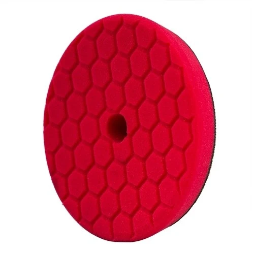 Chemical Guys 5" Red Hex-Logic Ultra Light Finishing Pad (BUFX117HEX5) — product image 3