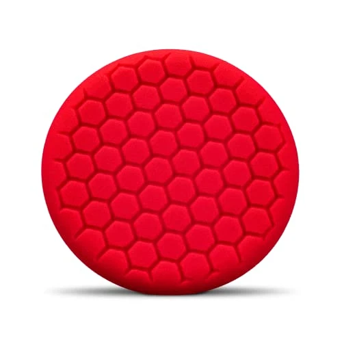 Chemical Guys Red 7.5" Hex-Logic Pads (BUFX_107HEX)